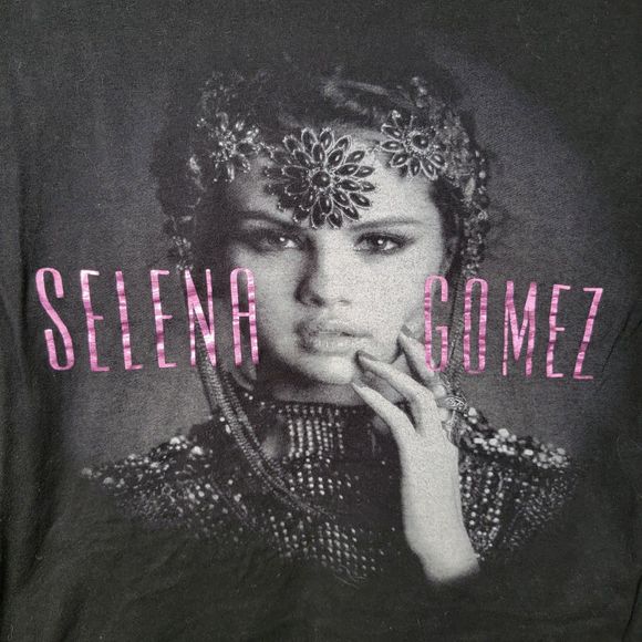Selena Gomez Graphic Tee Houston Livestock Show & Rodeo Black SS - Size Medium - Picture 1 of 5